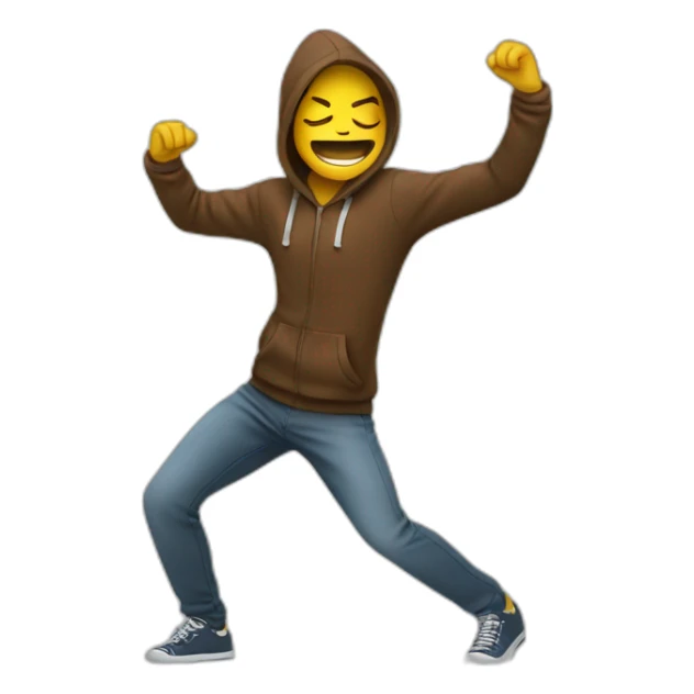 personne qui fait un dab sticker