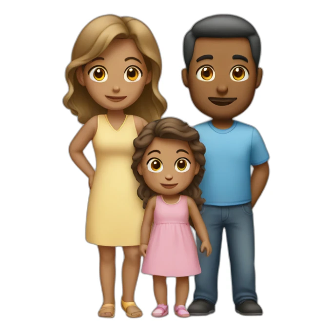 1man 1woman 1girl 1baby sticker