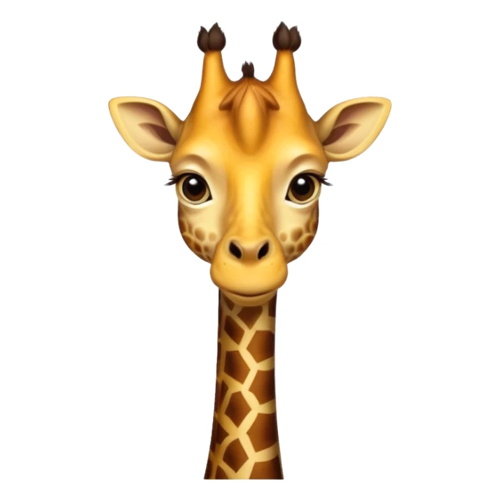 giraffe portrait sticker