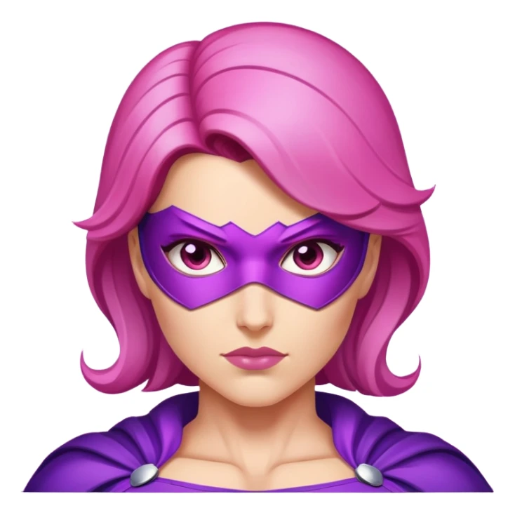 pink violet woman superhero power sticker