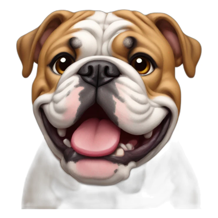 birthday english bulldog sticker