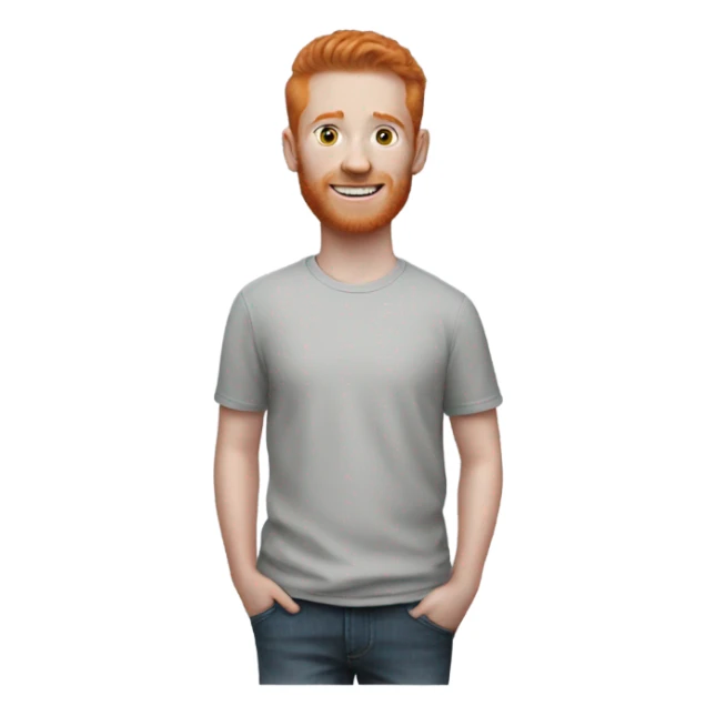 Ginger wearing a zbt shirt sticker