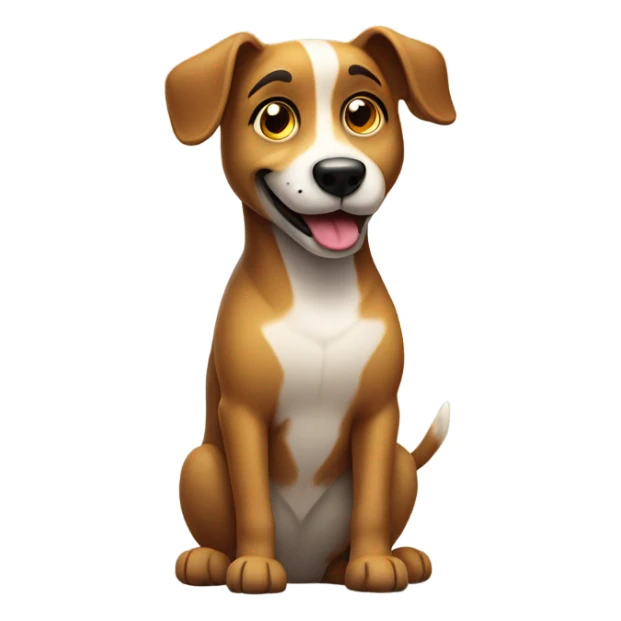 Dog saying thank you  sticker