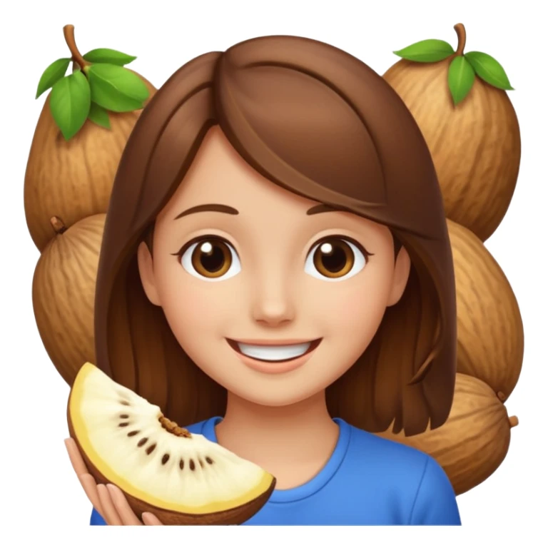 brown haired girl on a cheatnut hporse smiling' sticker