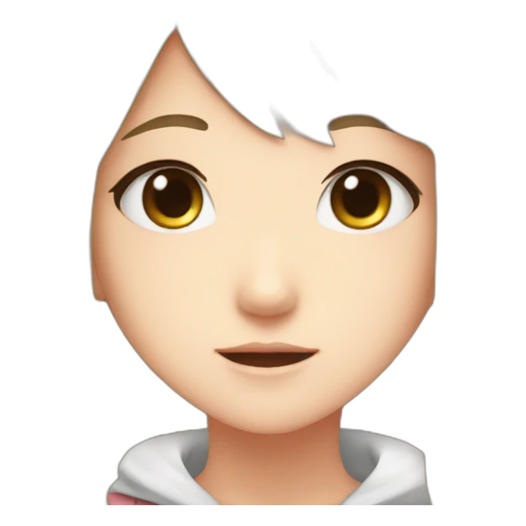 Anime girl kawaii sticker