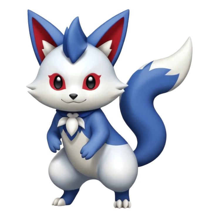 Zangoose-Meowstic-Delcatty-Pachirisu-fusion sticker
