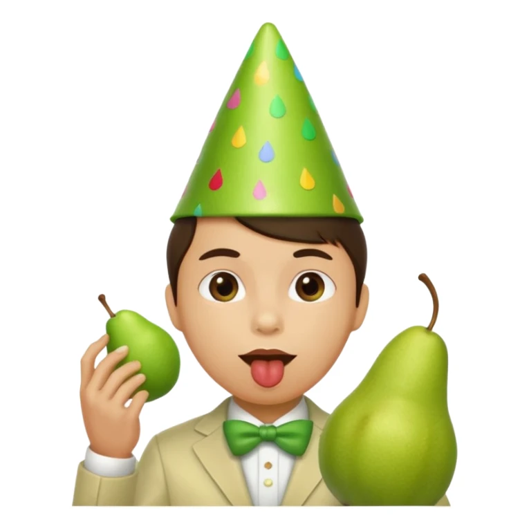 Birne die Party macht ok ohne Alkohol  sticker