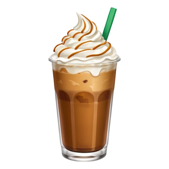 Starbucks iced caramel coffe sticker