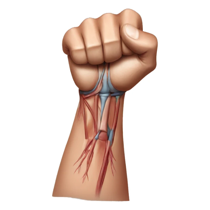 Anatomical muscles of the arm sticker