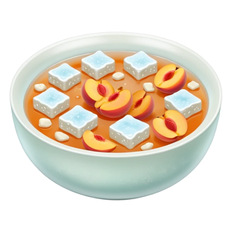 snow fungus and peach gum soup sticker