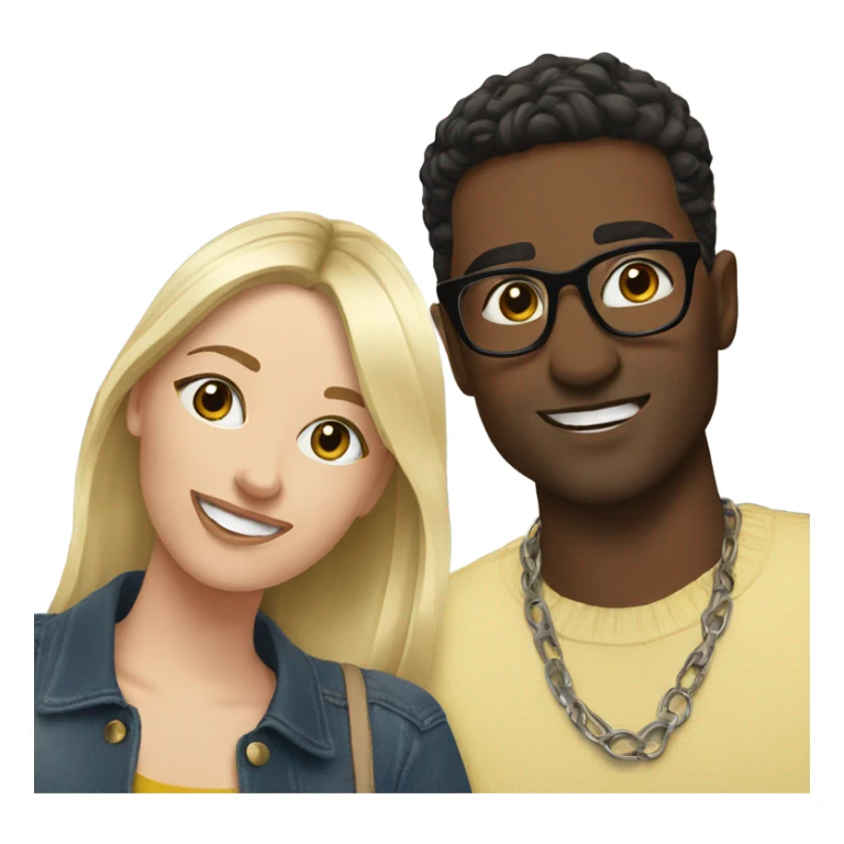 selfie of two stylish friends sticker