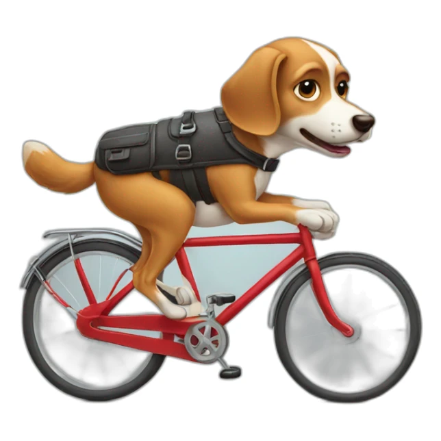 Funny-dog-driving-bike sticker