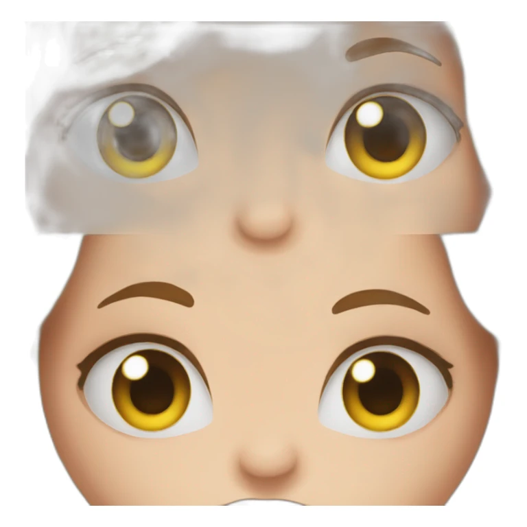 Emoji yeux blasé avec souri sticker
