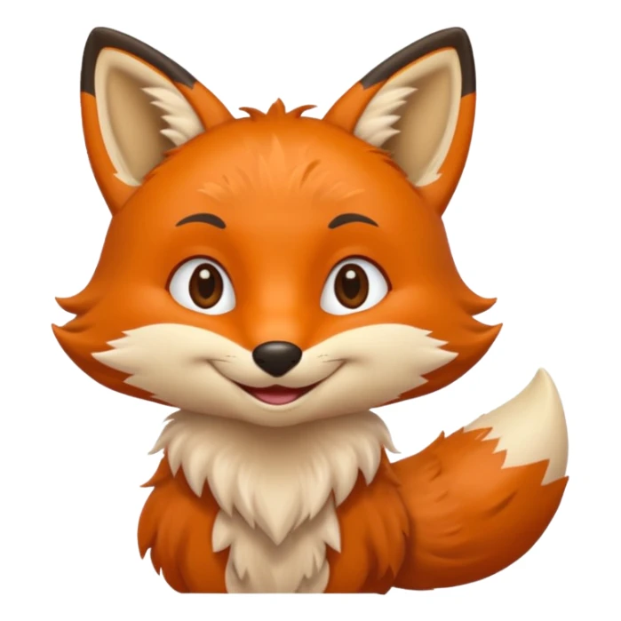 Un renard qui dit bienvenue sticker
