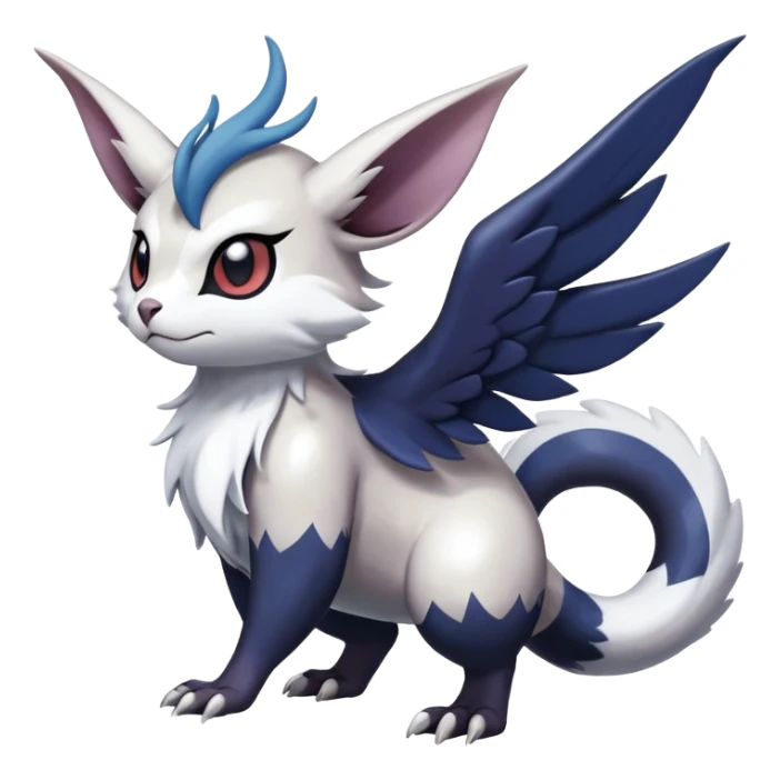 Shiny Furret-Absol-Noivern-Hybrid (Full body) sticker