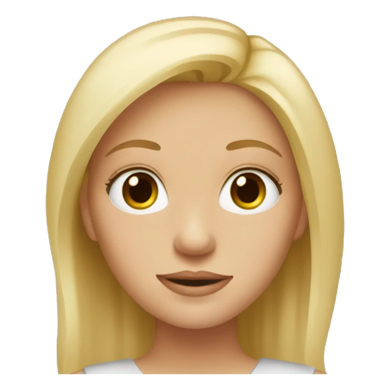 blonde hair hazel eyed girl sticker