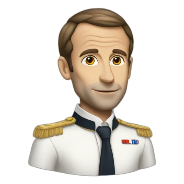 skinny macron sticker