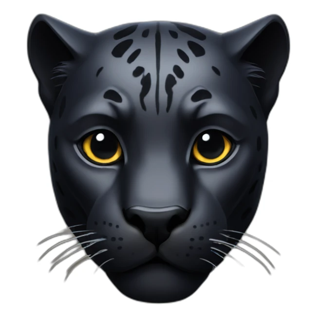 black panther head sticker