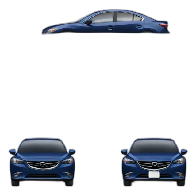 2009 Mazda 6 sedan (dark blue) (diagonal facing) (iOS 17 style) sticker