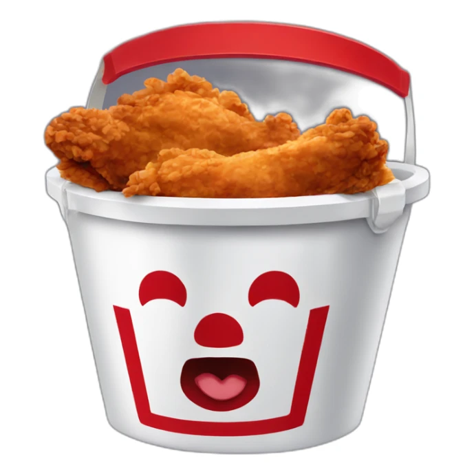KfC Bucket of fried chicken sticker