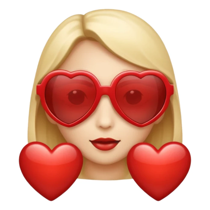 Heart wearing shades sticker