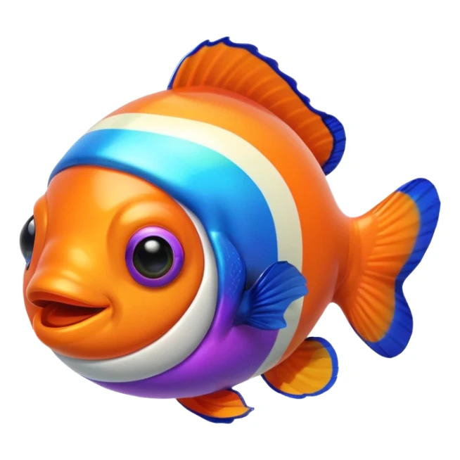 Ball of Goos with Rainbow Clownfish sticker