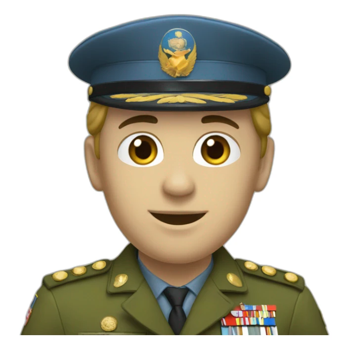 Un militaire en tenu de terre et son épouse sticker