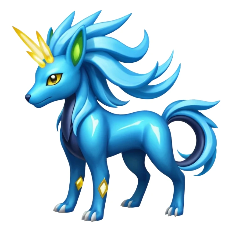 Manectric-Suicune-Zygarde-Helioptile-Heliolisk-fusion-hybrid-creature  sticker
