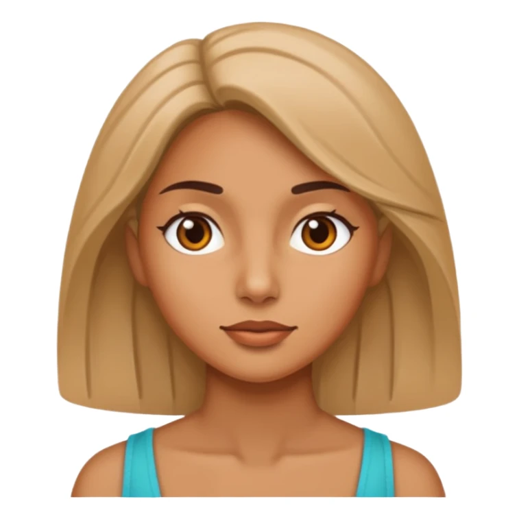 A woman looking to the side sticker