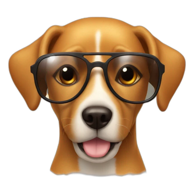 dog in the sun glassses sticker