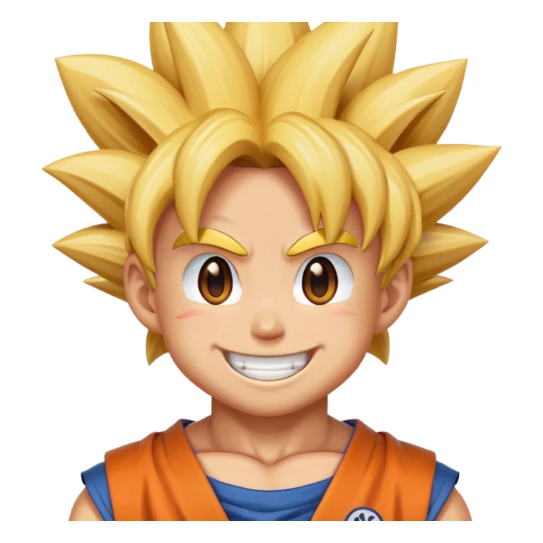 A emoji of goku sticker