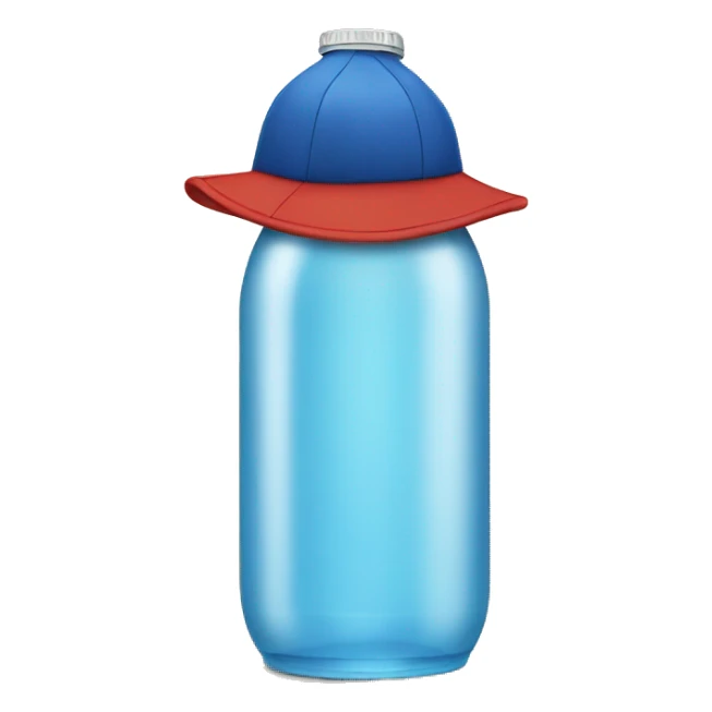 Cap to a water bottle sticker