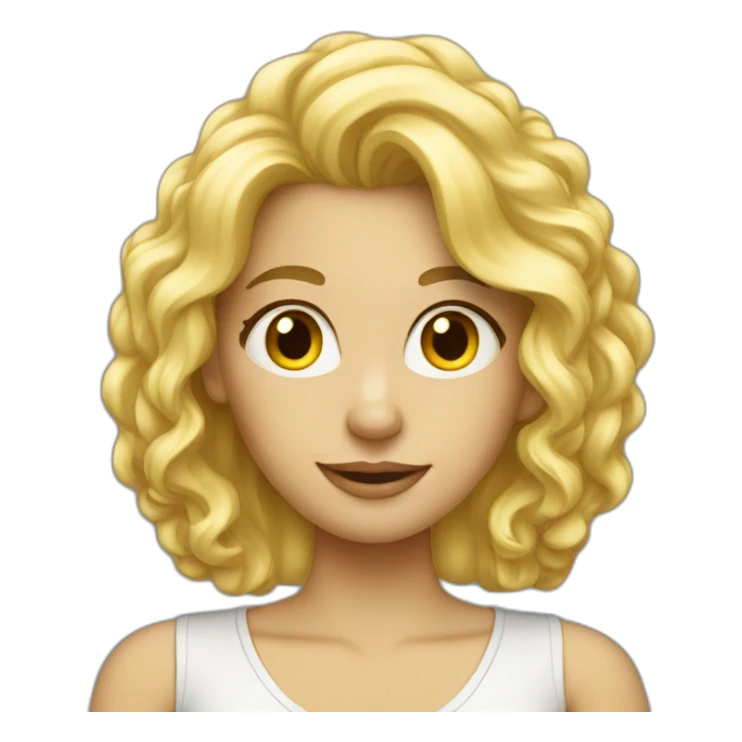 blonde-big-hair-girl-with-laptop sticker