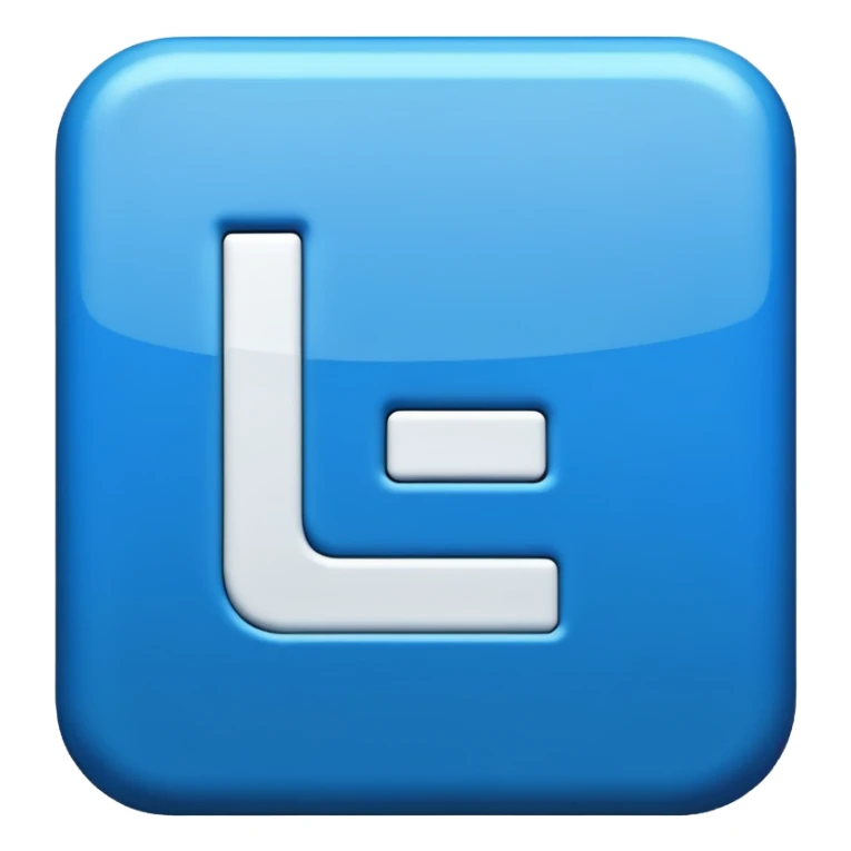 The letters LR in a blue box 2D sticker