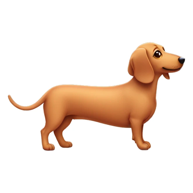 cozy cute sausage dog sticker