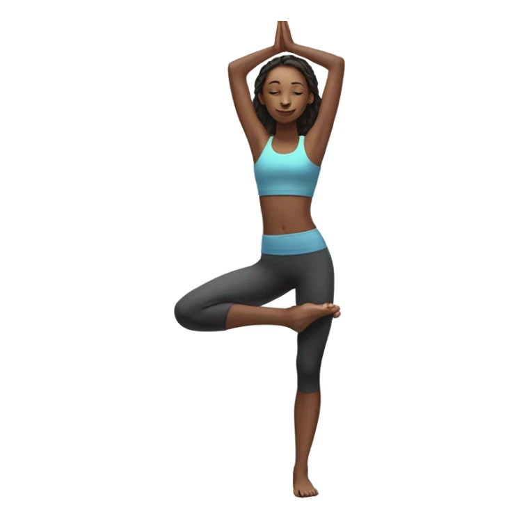 Skinny fit yoga girl. sticker