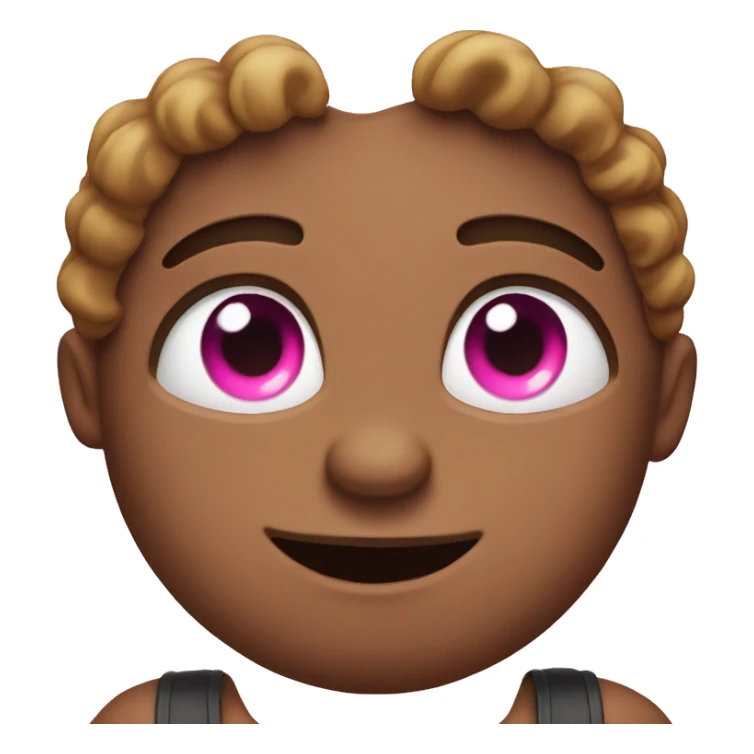 In love emoji with pink heart shaped eyes  sticker