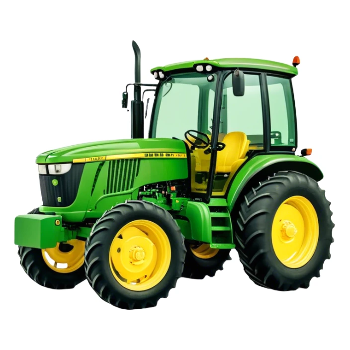 Tractor - John Deere 5055E (Model Year: 2021) (Iconic colour: Green with yellow) sticker