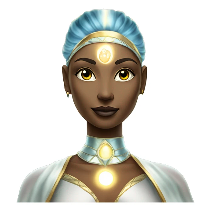 Pleiadian radiant glowing diva woman female third eye sticker