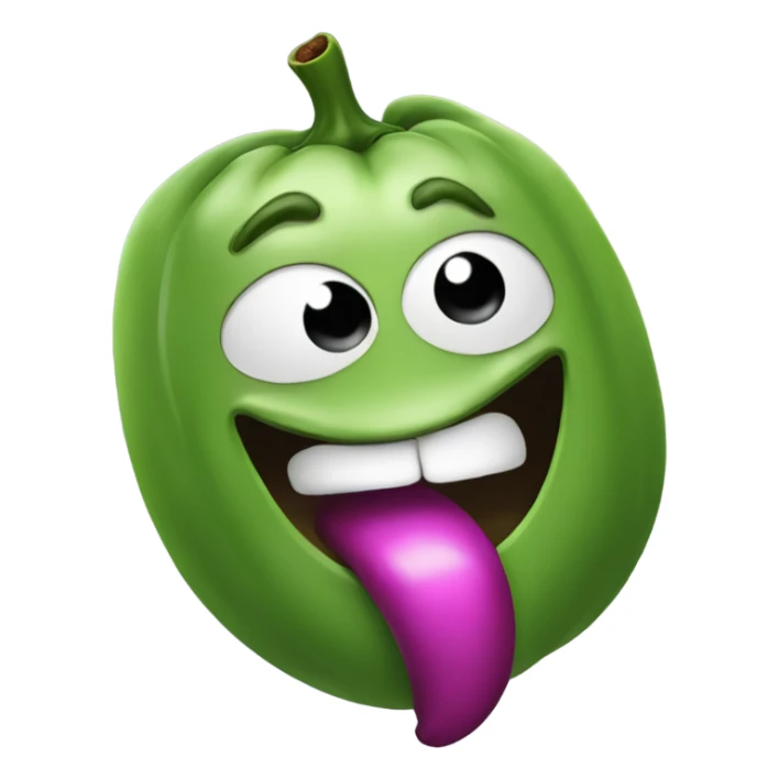 Brinjal in the mouth sticker