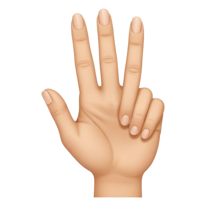 Create the middle finger and the ring finger together in something doing something  sticker