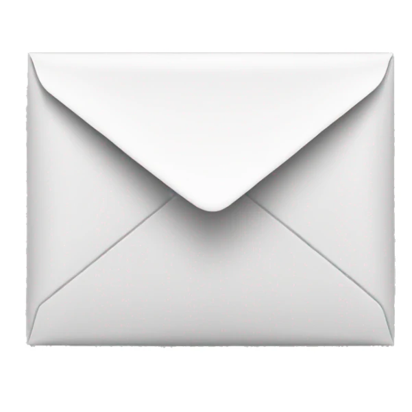 envelope with the word posted and it should be black and white sticker