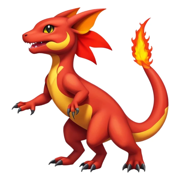 Salandit-Umbreon-Charmeleon-Fakémon-hybrid-creature (full body)  sticker