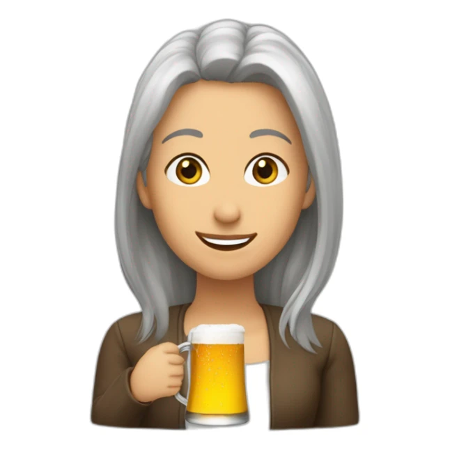 Elenaclaudiacarbunaru boit une biere sticker