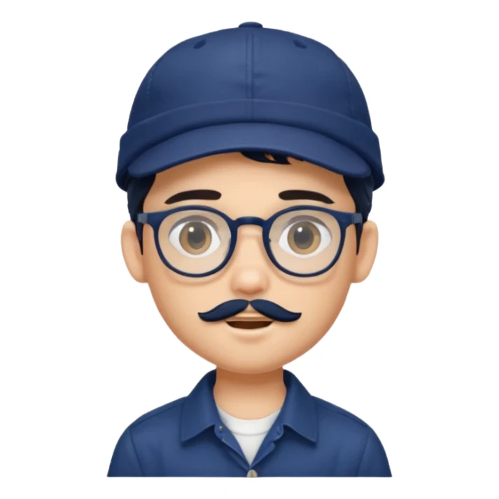 generate a fair pretty bratz boy wearing a dark blue cap and  button up shirt. Handsome with spectacles

bearded and handsome

hair black long sticker
