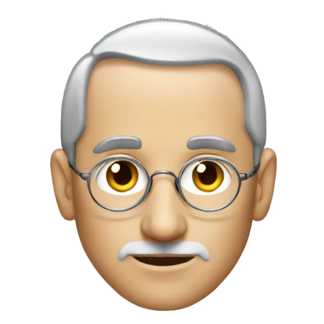 steve jobs with stars in his eyes  sticker