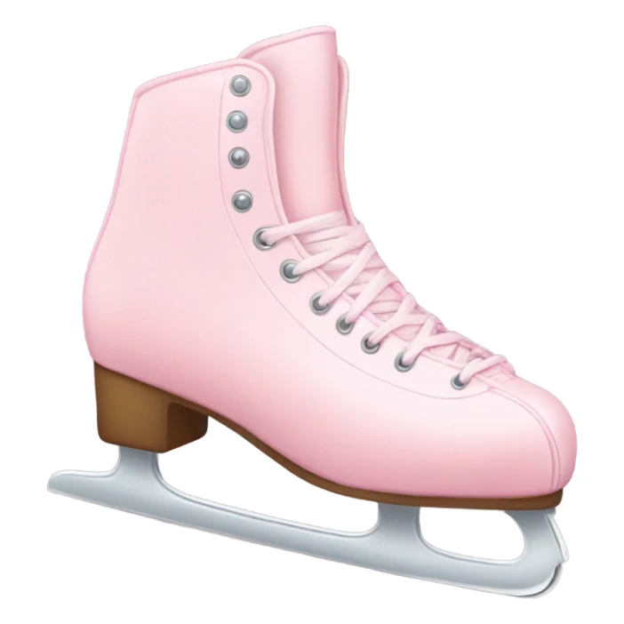 pastel pink ice skates sticker