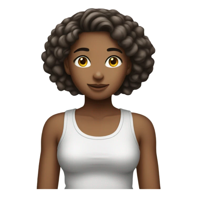 Girl in tank top  sticker