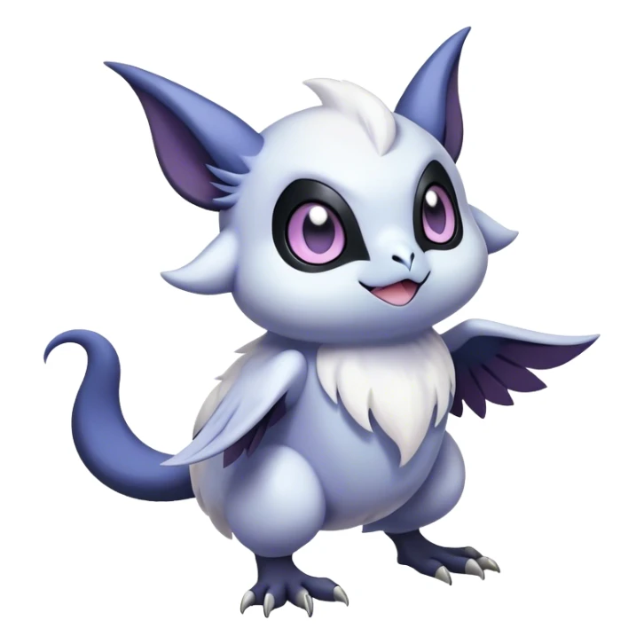 Cool Cute Kawaii Noibat-Absol-Pokemon Full Body sticker