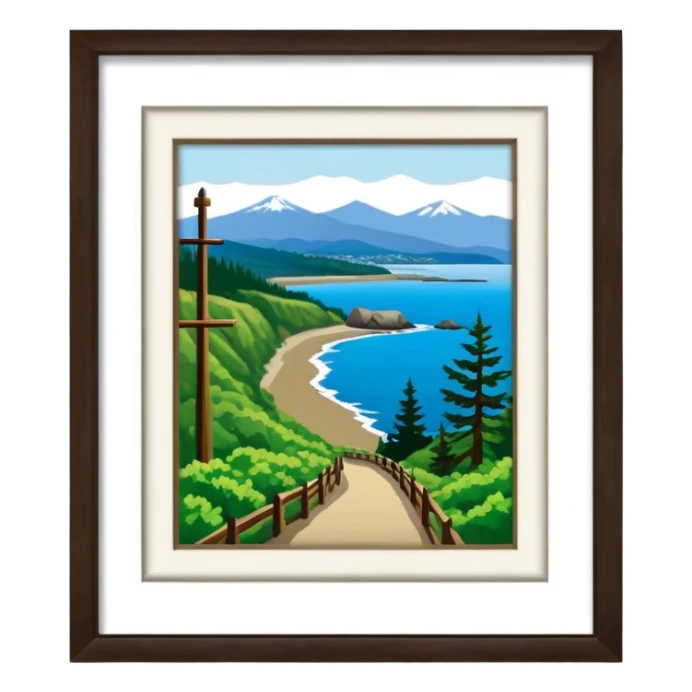 Port Angeles Washington no border walking trail sticker
